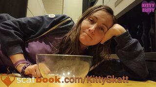Shitting in bowl - video 3