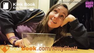 Shitting in bowl - video 3