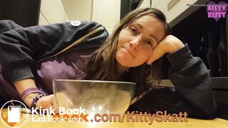 Shitting in bowl - video 3
