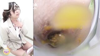 Japanese girls having diarrhea