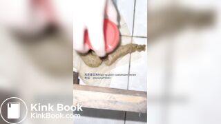 Beautiful girl poops in the toilet 58