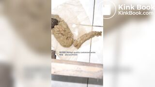 Beautiful girl poops in the toilet 58