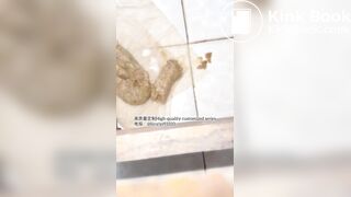 Beautiful girl poops in the toilet 58