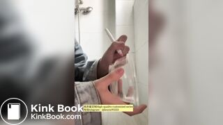 Beautiful girl poops in the toilet 59