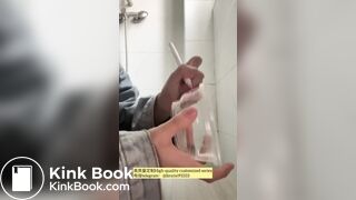 Beautiful girl poops in the toilet 59