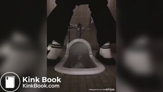 Japanese College Girl pooping in toilet