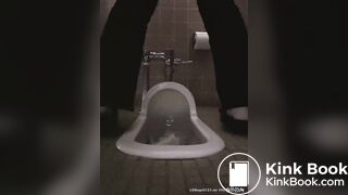 Japanese College Girl pooping in toilet