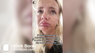 Blondie girl toilet selfie