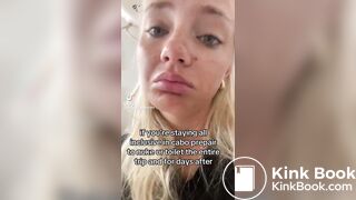 Blondie girl toilet selfie