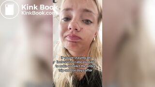 Blondie girl toilet selfie