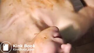 Close up shitting scenes