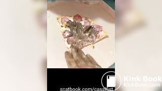 Scat pizza topping
