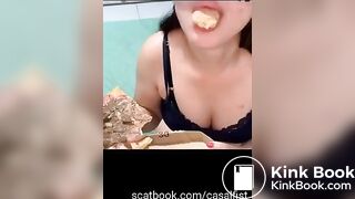 Scat pizza topping
