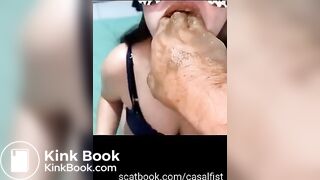 Scat pizza topping