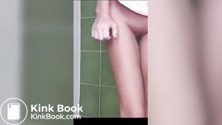 Standing woman diarrhea explosion