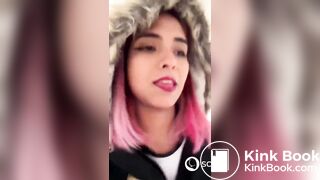 Sexy girl pantypoop outdoors