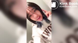 Ivy League girl pooping