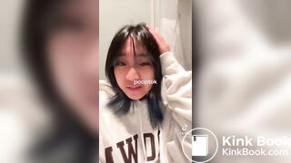 Ivy League girl pooping