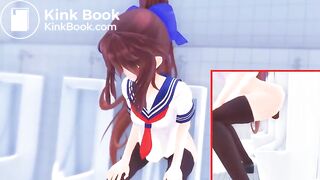 3d hentai girl poop scat Farting pee