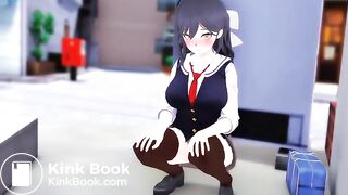 3d hentai girl poop scat Farting pee