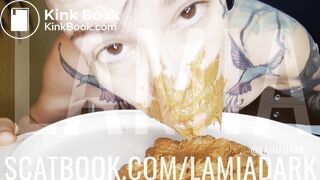 Shit-filled double penetration @lamiadark_