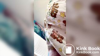 Huge diaper girl poop