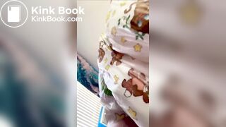 Huge diaper girl poop