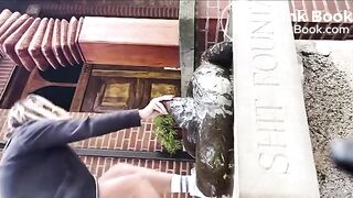 shitting on the shit fountain