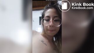 Girl pooping on toilet - video 230