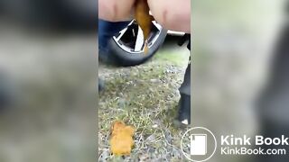 POO DESPERATION AT THE WOODS