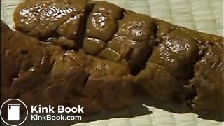 Cute Asian eating shit