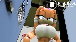 Macro Tikal poops in toilet