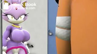 Macro Tikal poops in toilet