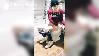 Compilation of sexy girl pooping on toilet - video 2