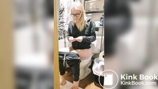 Compilation of sexy girl pooping on toilet - video 2