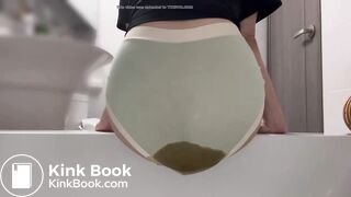 big diarrhea in her underwear
