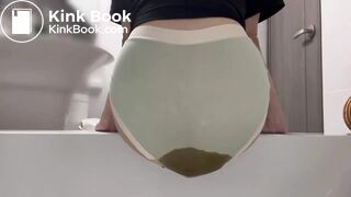big diarrhea in her underwear