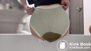 big diarrhea in her underwear