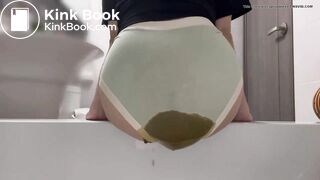 big diarrhea in her underwear