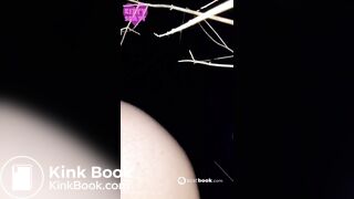 A girl on vacation shits