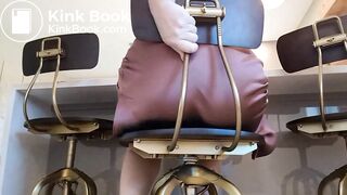 Sexy Hot Blonde Girl Nicely Loads Her Silk Skirt