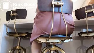 Sexy Hot Blonde Girl Nicely Loads Her Silk Skirt