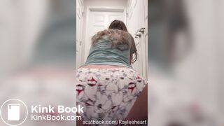 Sexy Hot Blonde Girl Huge Runny Polar Bear Panty Poop