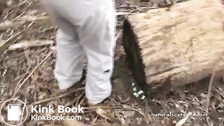 WINTER POO IN THE WOODS