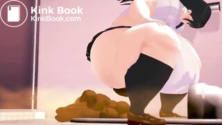 BBW unloads on toilet - video 2