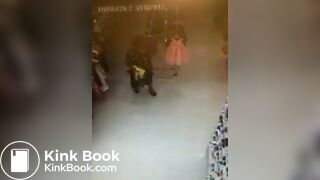 Ancient vid lady leaving a poop trail