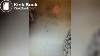 Ancient vid lady leaving a poop trail