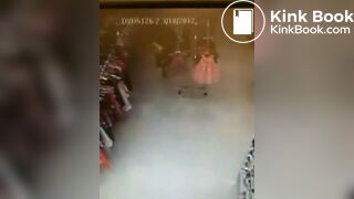 Ancient vid lady leaving a poop trail