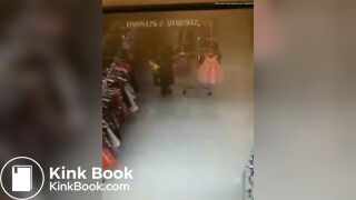 Ancient vid lady leaving a poop trail