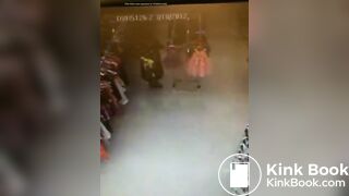 Ancient vid lady leaving a poop trail